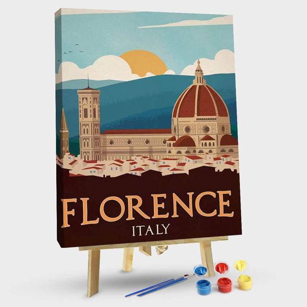 paintingnumberart 16"x20"/40x50cm / Without frame Florence-Paint by Numbers Kit