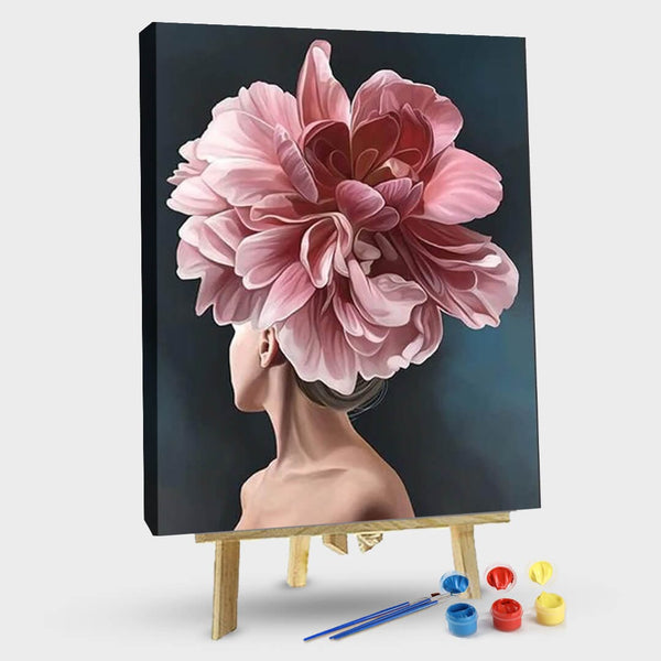 paintingnumberart 16"x20"/40x50cm / Without frame Flower and beauty- Paint by Numbers Kit