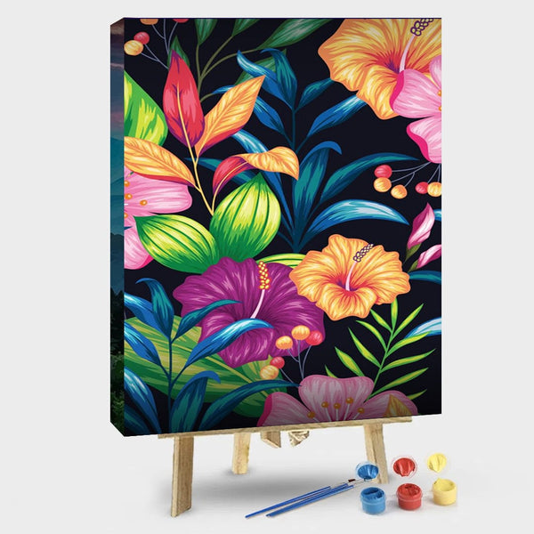 paintingnumberart 16"x20"/40x50cm / Without frame flowers– Animals Paint By Number