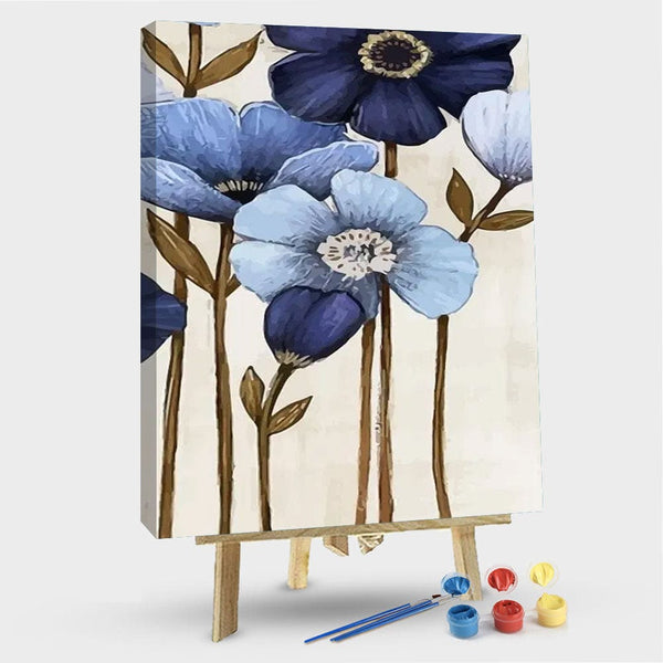 paintingnumberart 16"x20"/40x50cm / Without frame Flowers painting – Flowers Paint By Number