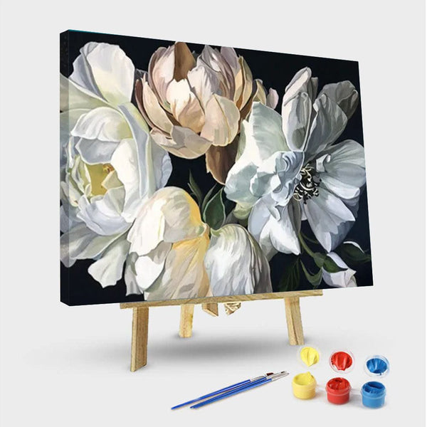 paintingnumberart 16"x20"/40x50cm / Without frame Flowers10 – Paint By Numbers Kit