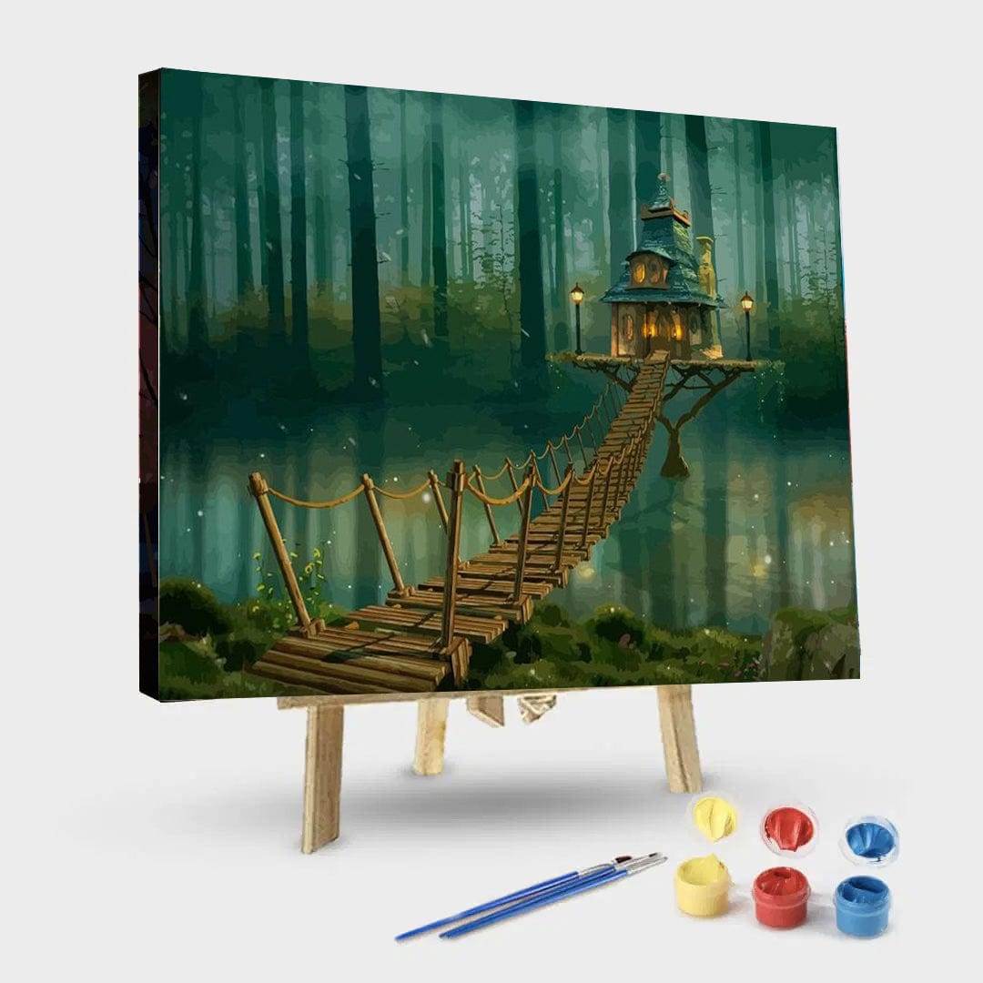 paintingnumberart 16"x20"/40x50cm / Without frame Forest Fairy – Landscape Paint By Number