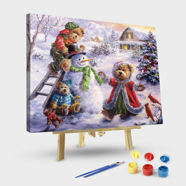 paintingnumberart 16"x20"/40x50cm / Without frame Fun Loving Merriment-Paint by Numbers Kit