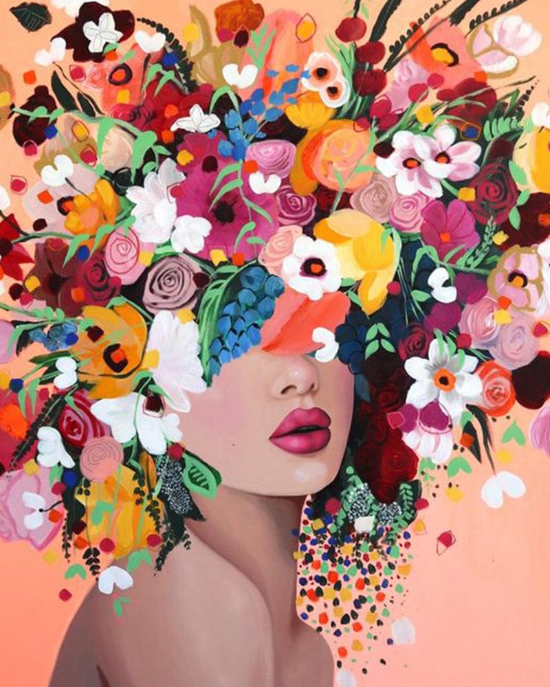 paintingnumberart 16"x20"/40x50cm / Without frame GirlVII-Paint by number kit