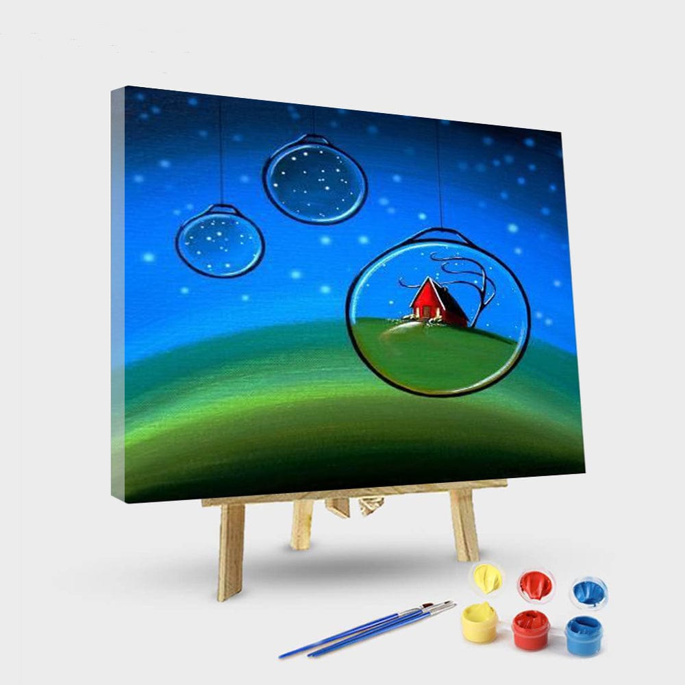 paintingnumberart 16"x20"/40x50cm / Without frame Grassland under the stars-Paint by Numbers Kit