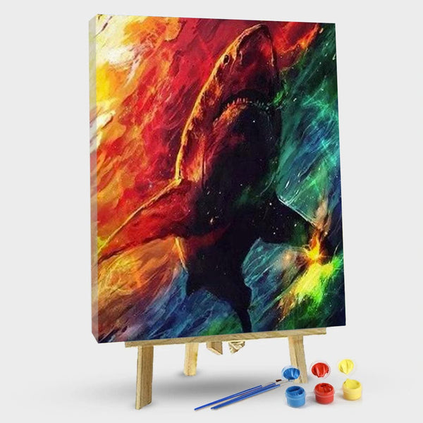 paintingnumberart 16"x20"/40x50cm / Without frame Great Whale Shark – Animals Paint By Number