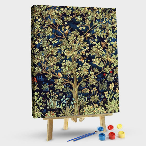 paintingnumberart 16"x20"/40x50cm / Without frame Happy Tree-Paint by Numbers Kit