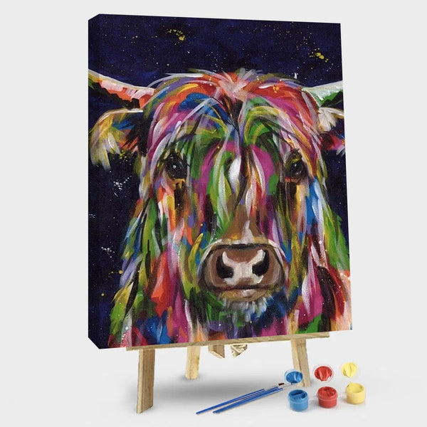 paintingnumberart 16"x20"/40x50cm / Without frame Haughty Highland – Animals Paint By Numbers
