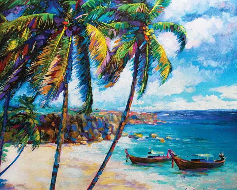 paintingnumberart 16"x20"/40x50cm / Without frame Hawaiian Dreaming iV-Paint By Numbers Kit