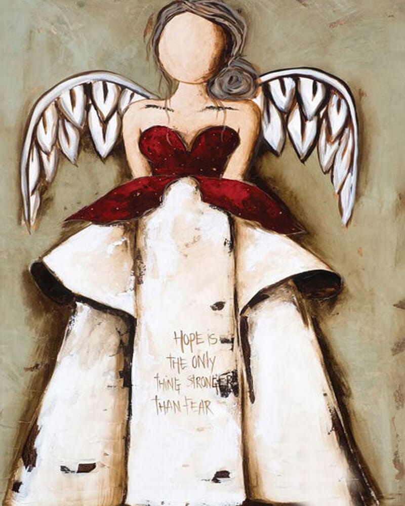 paintingnumberart 16"x20"/40x50cm / Without frame Hope Is The Only Thing-Paint by Numbers Kit