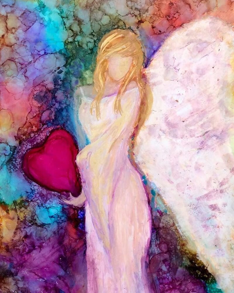 paintingnumberart 16"x20"/40x50cm / Without frame Hug a loving angel-Paint by Numbers Kit