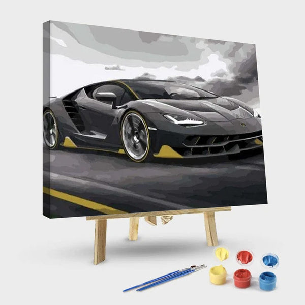 paintingnumberart 16"x20"/40x50cm / Without frame Lamborghini Centenario – Engines Paint By Number