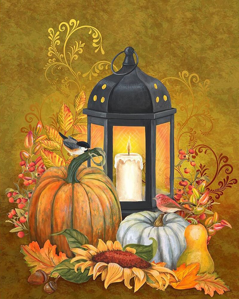 paintingnumberart 16"x20"/40x50cm / Without frame Lamp-Paint by Numbers Kit