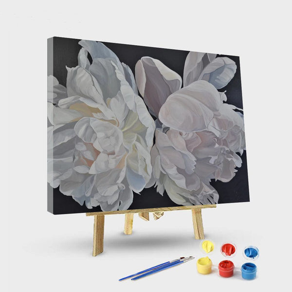 paintingnumberart 16"x20"/40x50cm / Without frame Large white orchid-Paint by Numbers Kit