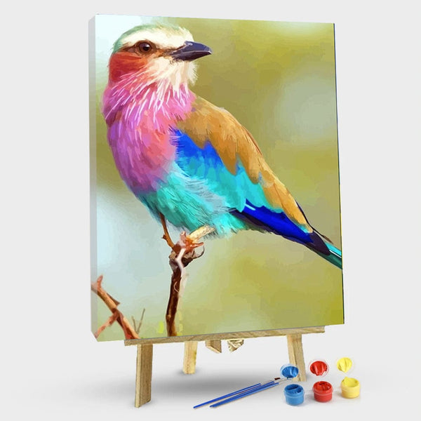 paintingnumberart 16"x20"/40x50cm / Without frame Lilac-breasted Roller – NEW Paint By Numbers