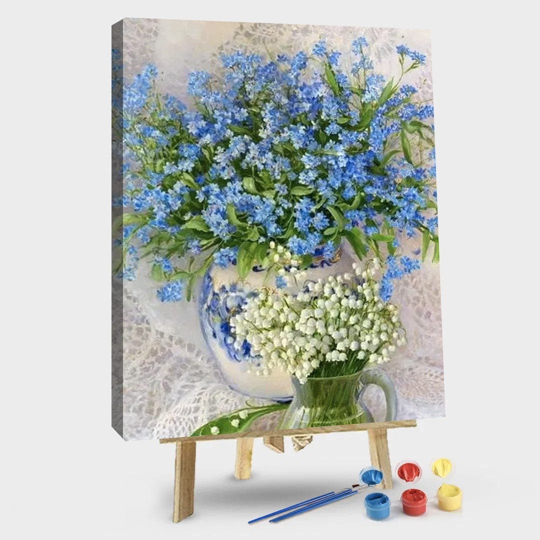 paintingnumberart 16"x20"/40x50cm / Without frame Lily Of the Valley Flowers – Flowers Paint By Number