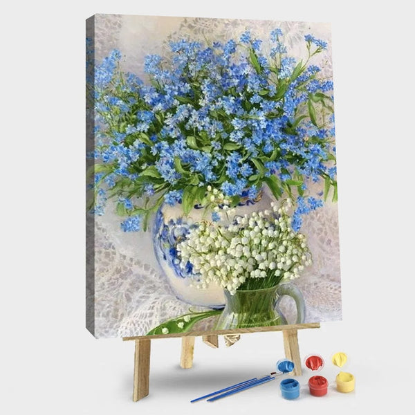 paintingnumberart 16"x20"/40x50cm / Without frame Lily Of the Valley Flowers – Flowers Paint By Number