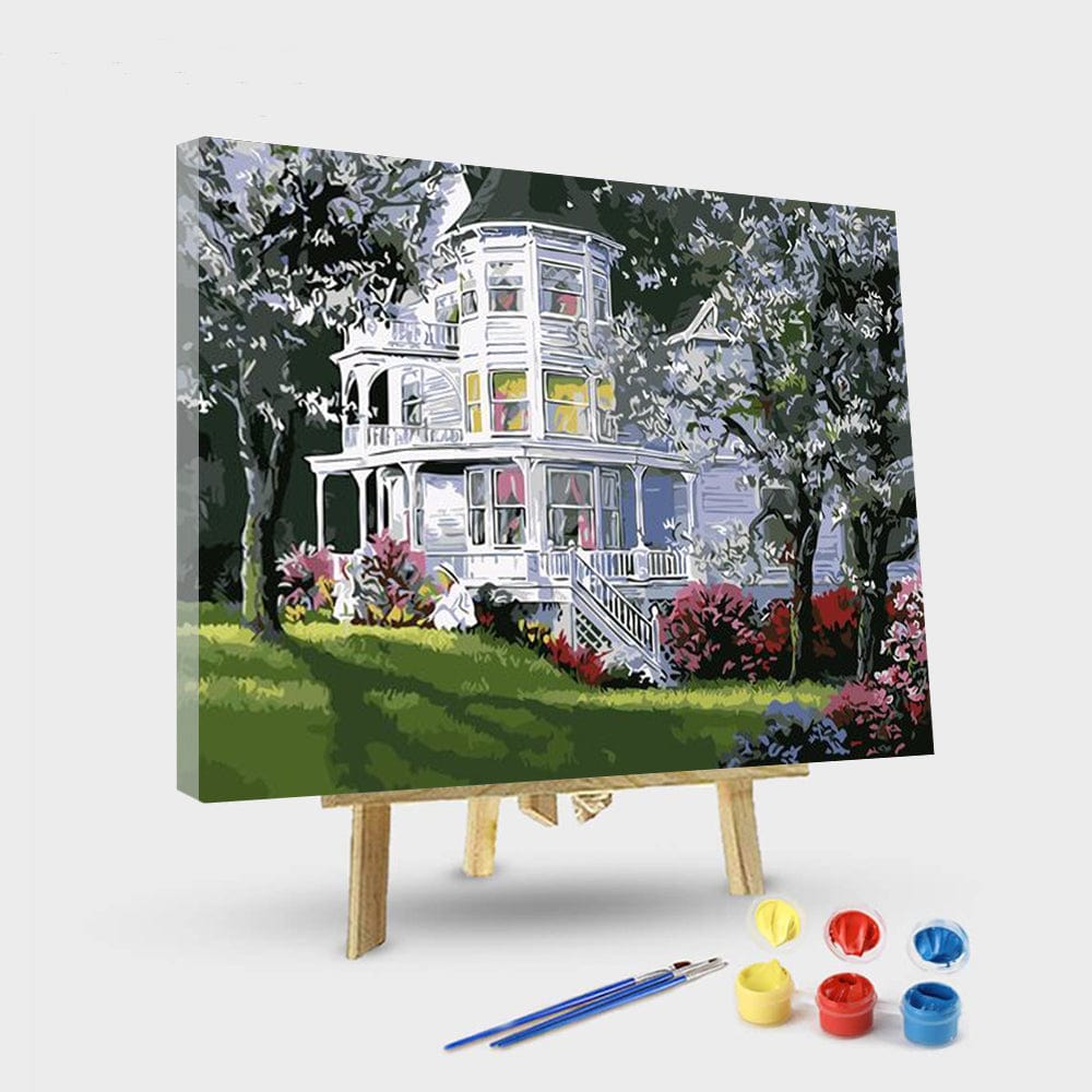 paintingnumberart 16"x20"/40x50cm / Without frame Living room outskirts scenery-Paint by Numbers Kit