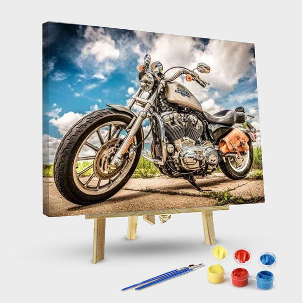 paintingnumberart 16"x20"/40x50cm / Without frame Macrorun Motorcycle – Cars & Bikes Paint By Number