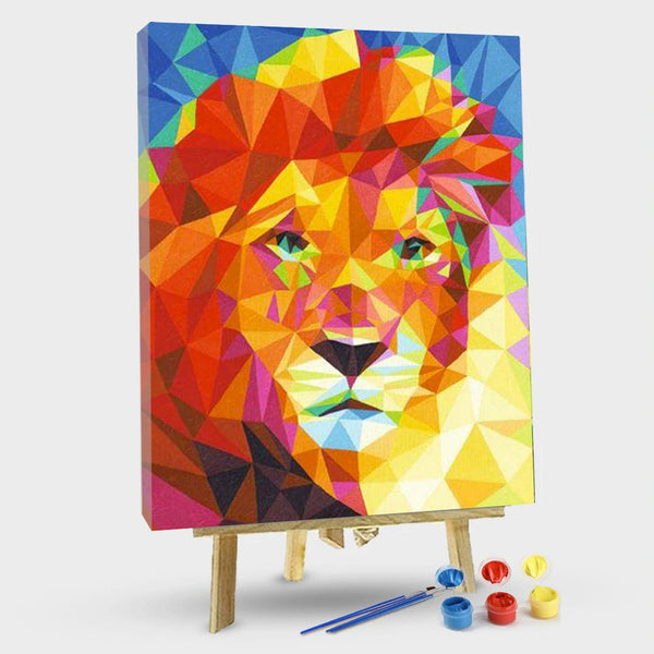 paintingnumberart 16"x20"/40x50cm / Without frame Mandala Lion – Animals Paint By Number