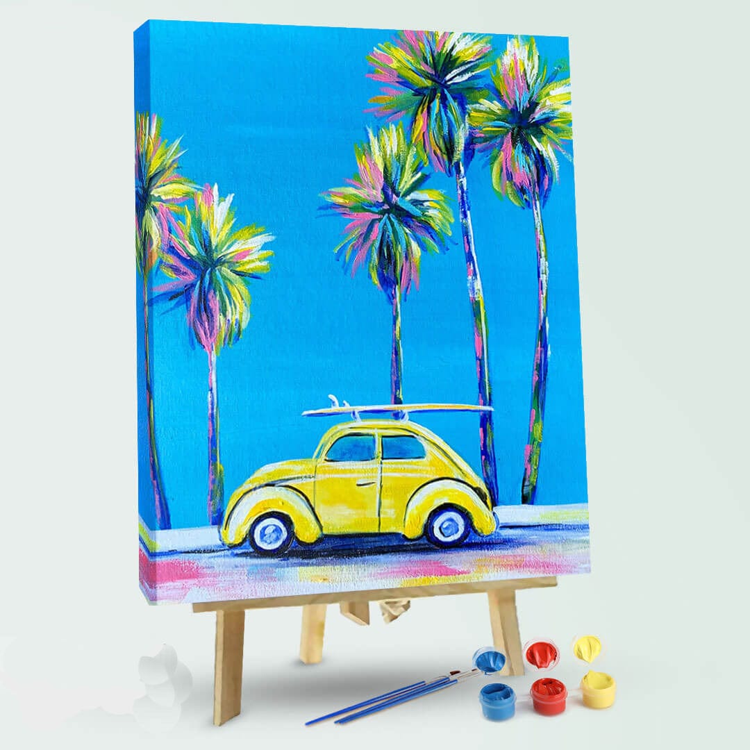 paintingnumberart 16"x20"/40x50cm / Without frame Merc’s-Burgers-Paint by Numbers Kit