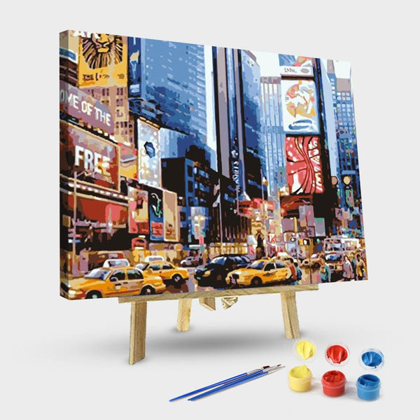 paintingnumberart 16"x20"/40x50cm / Without frame New York City Street – Cities Paint By Number