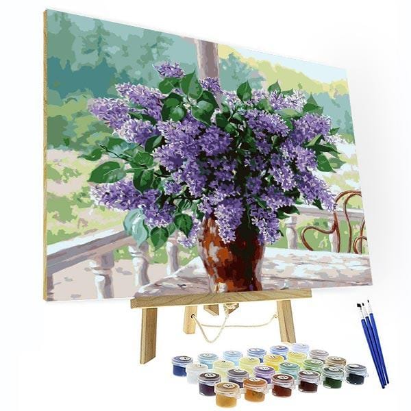 paintingnumberart 16"x20"/40x50cm / Without frame Paint by Number Kit — Garden lavender