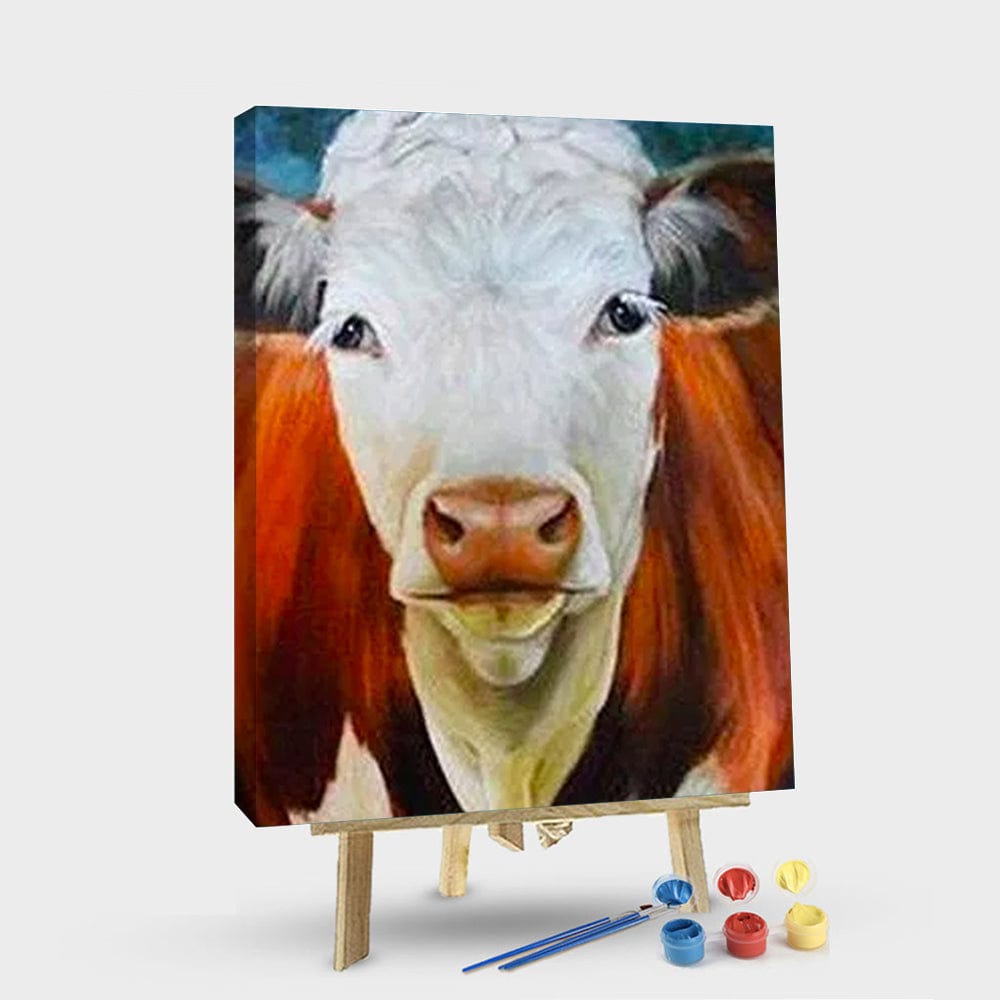paintingnumberart 16"x20"/40x50cm / Without frame Paint By Numbers Kit – A cow