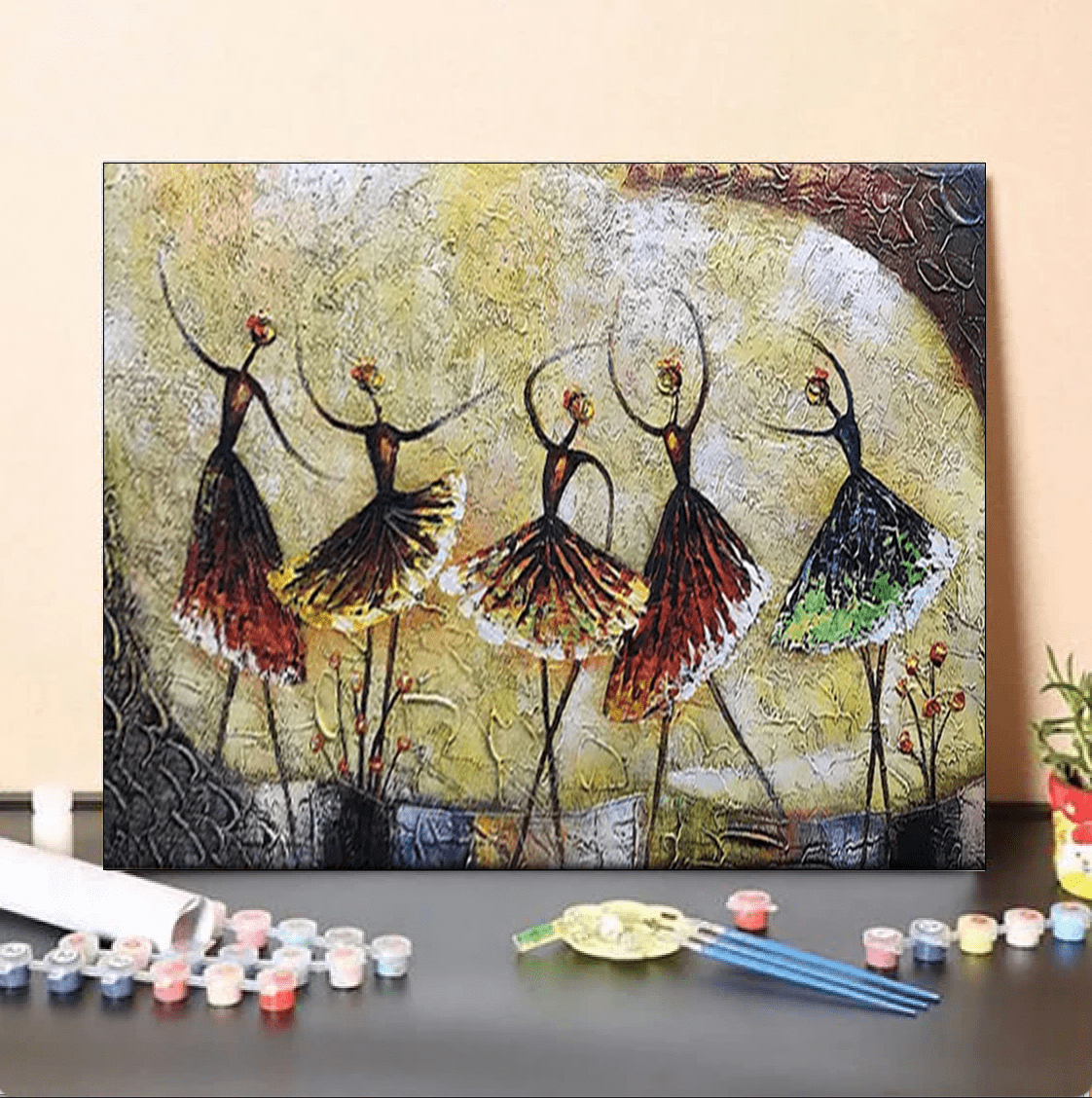 paintingnumberart 16"x20"/40x50cm / Without frame Paint By Numbers Kit-Abstract Ballet Dancer