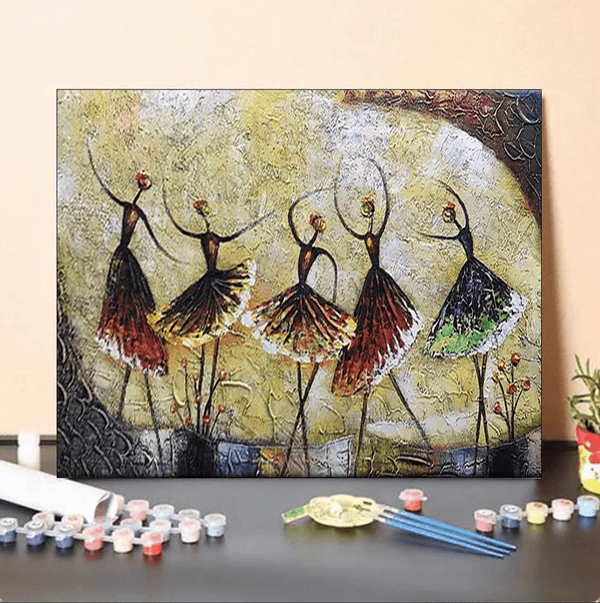 paintingnumberart 16"x20"/40x50cm / Without frame Paint By Numbers Kit-Abstract Ballet Dancer