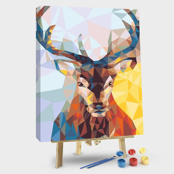 paintingnumberart 16"x20"/40x50cm / Without frame Paint By Numbers Kit – Abstract Deer