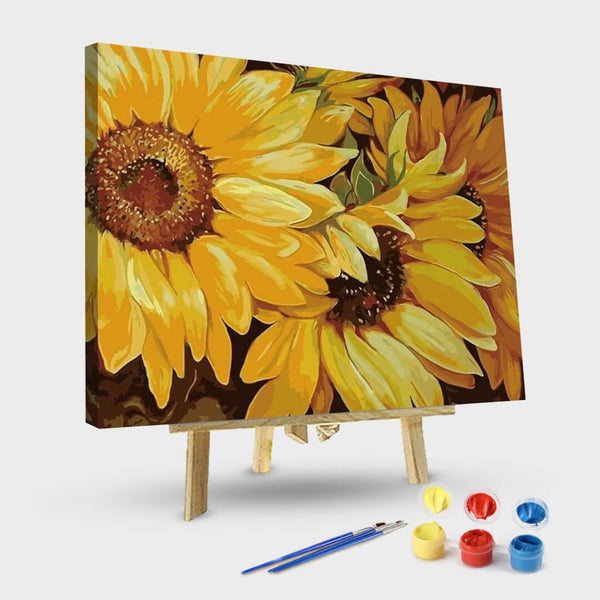 paintingnumberart 16"x20"/40x50cm / Without frame Paint By Numbers Kit-Amazing Sunflowers