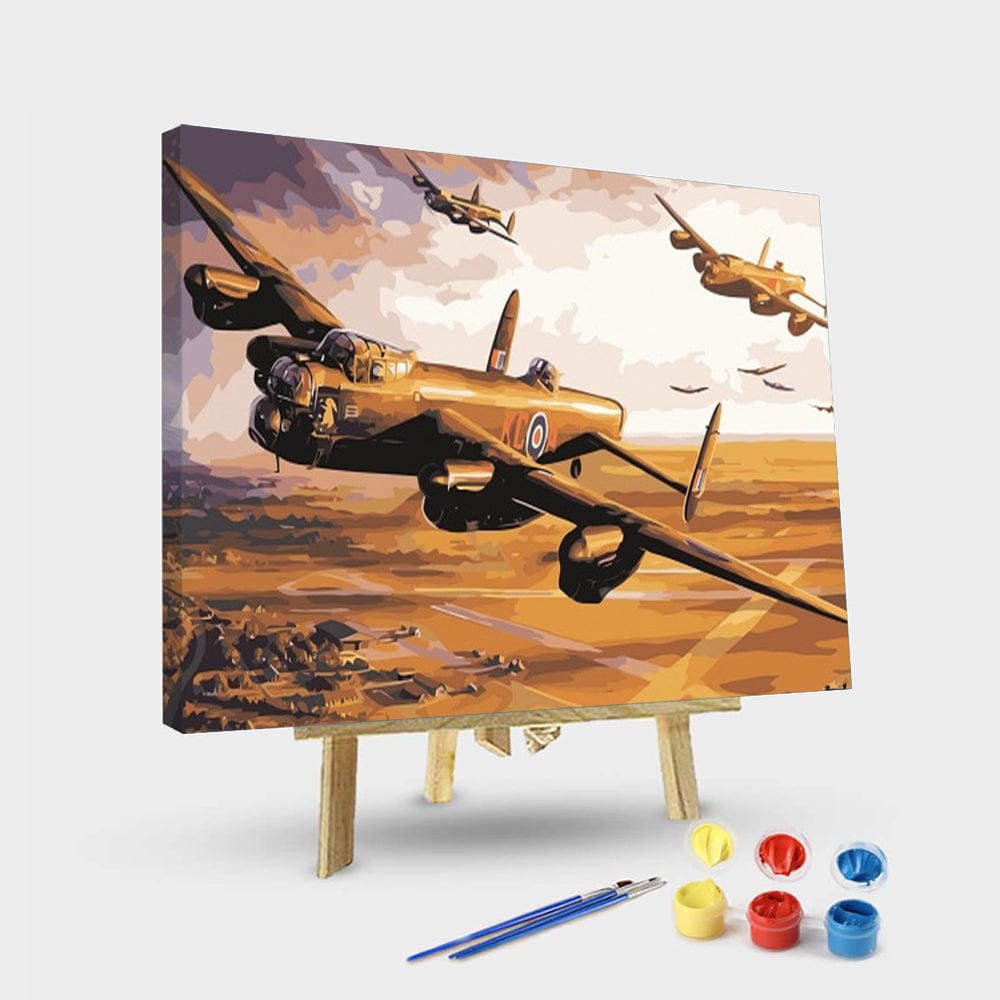 paintingnumberart 16"x20"/40x50cm / Without frame Paint By Numbers Kit – Avro Lancaster Bomber