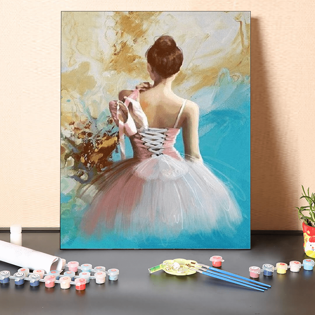 paintingnumberart 16"x20"/40x50cm / Without frame Paint By Numbers Kit-Ballet dancer after practice