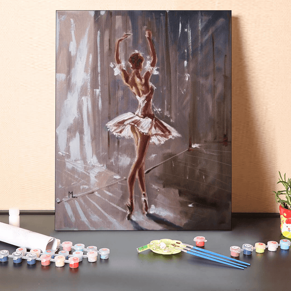 paintingnumberart 16"x20"/40x50cm / Without frame Paint By Numbers Kit-Ballet Girl