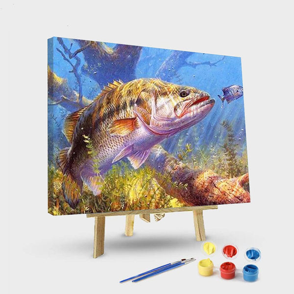 paintingnumberart 16"x20"/40x50cm / Without frame Paint By Numbers Kit – Big Fish