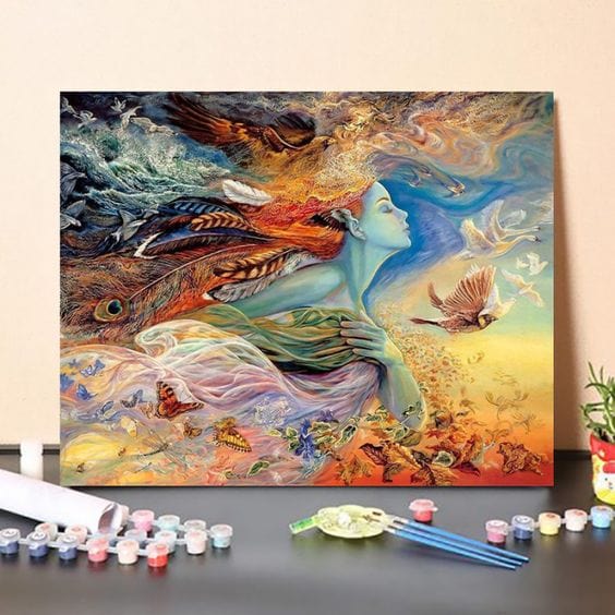 paintingnumberart 16"x20"/40x50cm / Without frame Paint By Numbers Kit – Bird Mother
