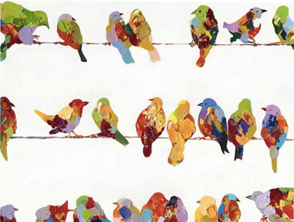 paintingnumberart 16"x20"/40x50cm / Without frame Paint By Numbers Kit – Birds on a Wire