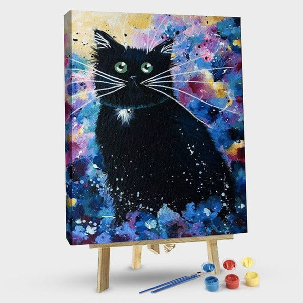 paintingnumberart 16"x20"/40x50cm / Without frame Paint By Numbers Kit – Black Cat