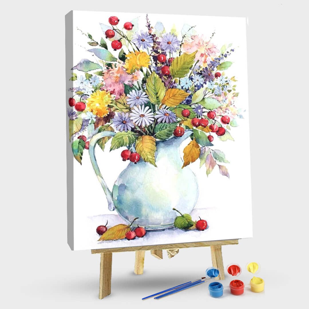 paintingnumberart 16"x20"/40x50cm / Without frame Paint by Numbers Kit-Bouquet with Dandelions
