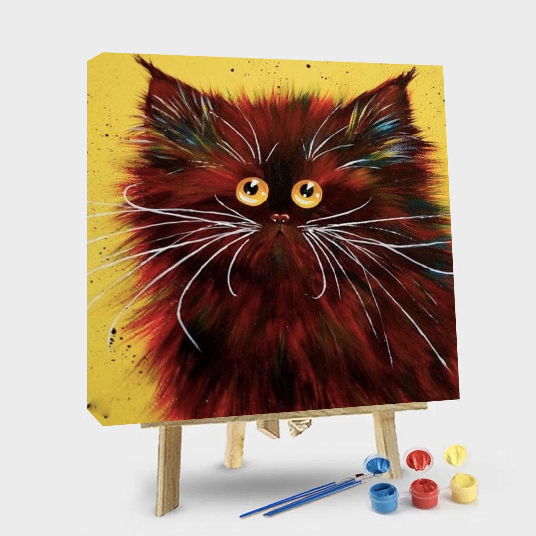 paintingnumberart 16"x20"/40x50cm / Without frame Paint By Numbers Kit – Brown Cat