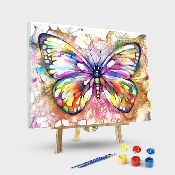 paintingnumberart 16"x20"/40x50cm / Without frame Paint by Numbers Kit- Butterfly