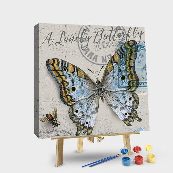 paintingnumberart 16"x20"/40x50cm / Without frame Paint By Numbers Kit – Butterfly Stamp
