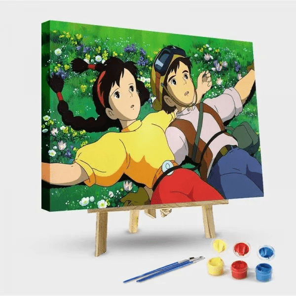 paintingnumberart 16"x20"/40x50cm / Without frame Paint by Numbers Kit-Castle in the sky
