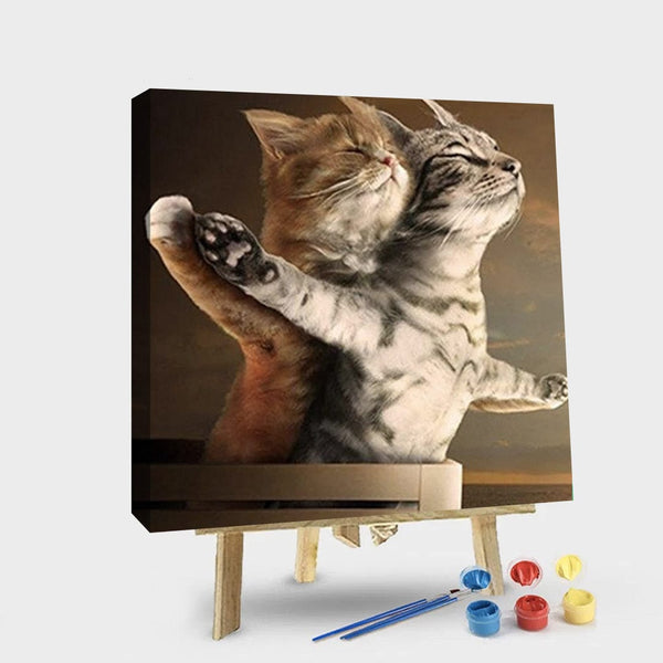 paintingnumberart 16"x20"/40x50cm / Without frame Paint By Numbers Kit – Cat Titanic Scene