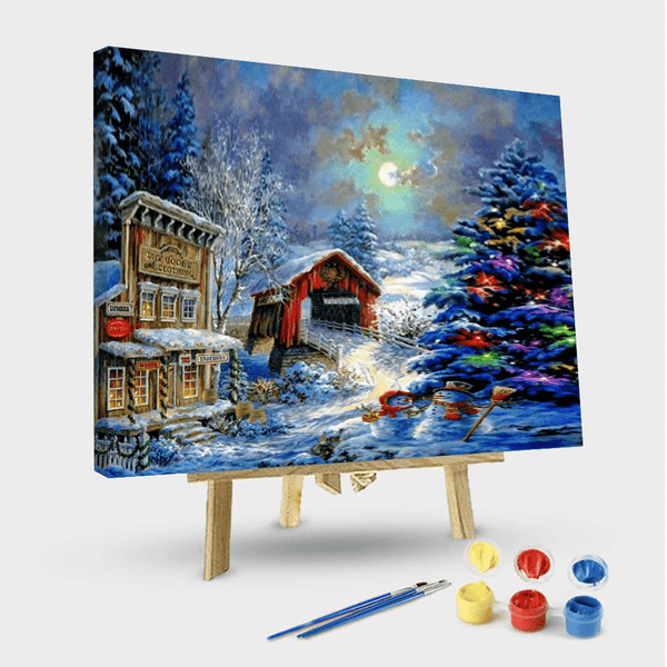 paintingnumberart 16"x20"/40x50cm / Without frame Paint By Numbers Kit – Christmas