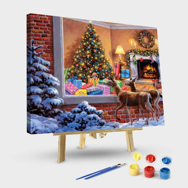 paintingnumberart 16"x20"/40x50cm / Without frame Paint By Numbers Kit – Christmas
