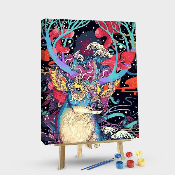 paintingnumberart 16"x20"/40x50cm / Without frame Paint By Numbers Kit – Christmas Deer