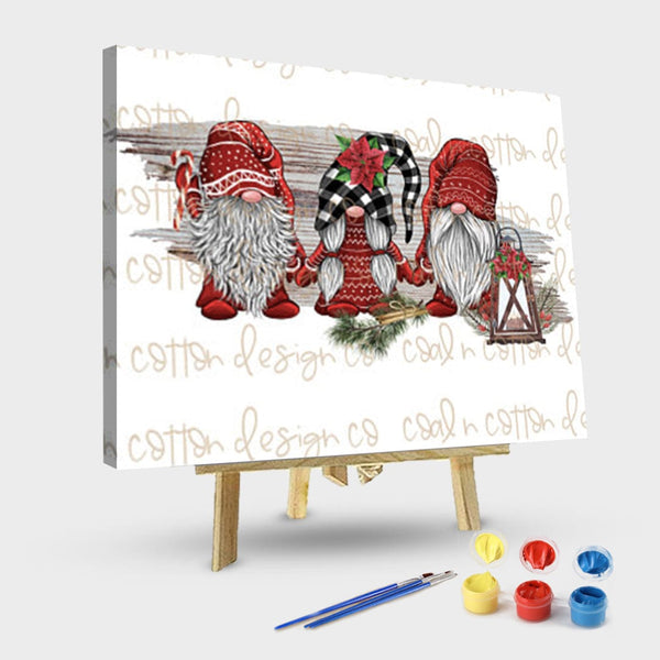 paintingnumberart 16"x20"/40x50cm / Without frame Paint By Numbers Kit-Christmas Gnome2