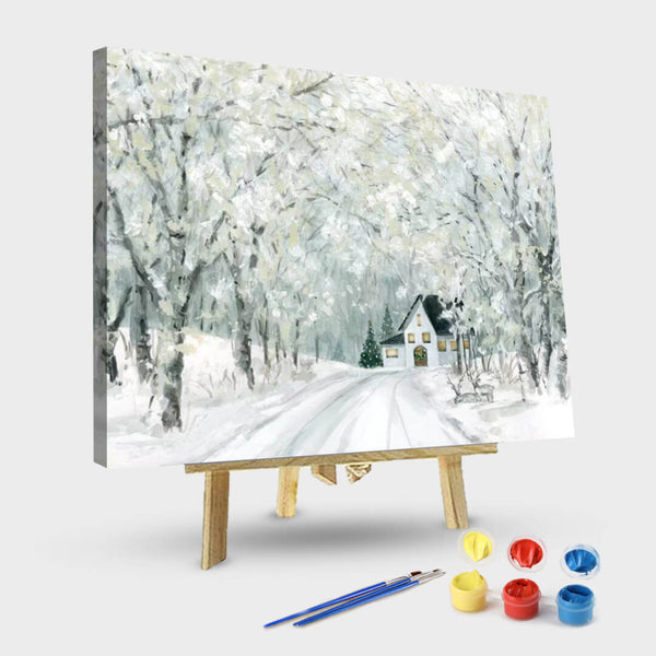 paintingnumberart 16"x20"/40x50cm / Without frame Paint By Numbers Kit-Christmas Lane